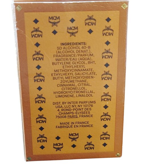 MCM Miniature Eau De Parfum Mini Leather Inspired Bottle Design Made In France - Picture 2 of 9